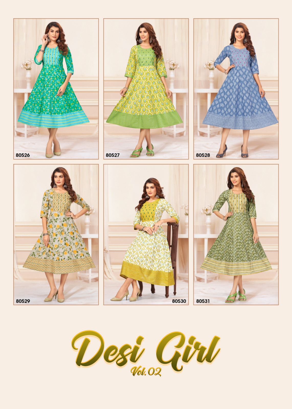 MAYRA DESI GIRL VOL 2 GOWN KURTI WHOLESALER IN SURAT