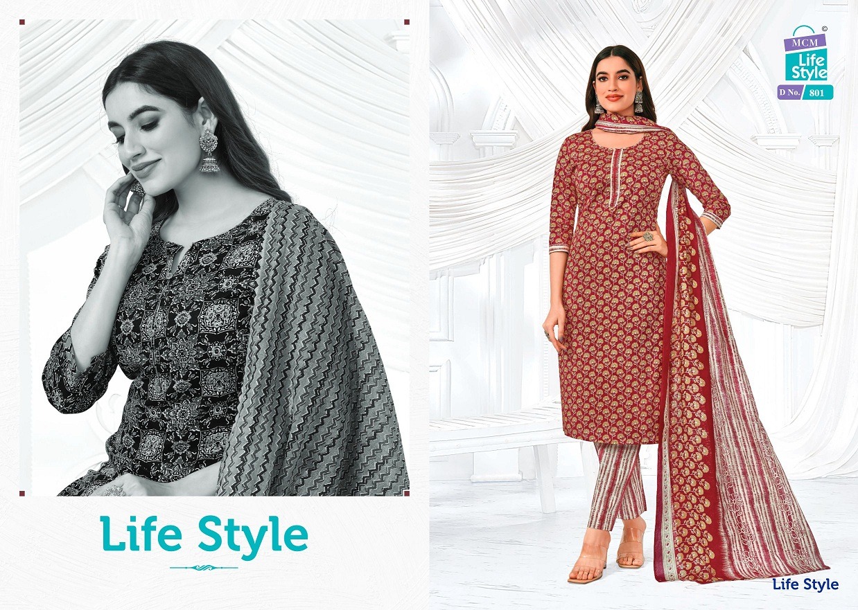 MCM LIFESTYLE VOL 8 BRAND MCM LIFESTYLE VOL 8 NO. OF PIECES 12 PCS AVERAGE PRICE 525 RS  CATLOG PRICE 6300 + 350 SHIPPING + 5 % GST = 6982 FABRIC COTTON WORK PRINTED DETAILS **FABRIC DETAILS:- Top – Pure Cotton Printed | Size – M(38) / L(40) / XL(42) / 2XL(44) / 3XL(46 – Rs.20 Extra) / 4XL(48 – Rs.30 Extra) / 5XL(50 – Rs.40 Extra) Bottom -Pure Cotton Printed | Size – M(38) / L(40) / XL(42) / 2XL(44) / 3XL(46 – Rs.20 Extra) / 4XL(48 – Rs.30 Extra) / 5XL(50 – Rs.40 Extra) Dupatta – Pure Cotton Printed – 2.25 Mtrs MCM LIFESTYLE VOL 8 READYMADE KURTI SET CATALOGUE SUPPLIER IN SURAT