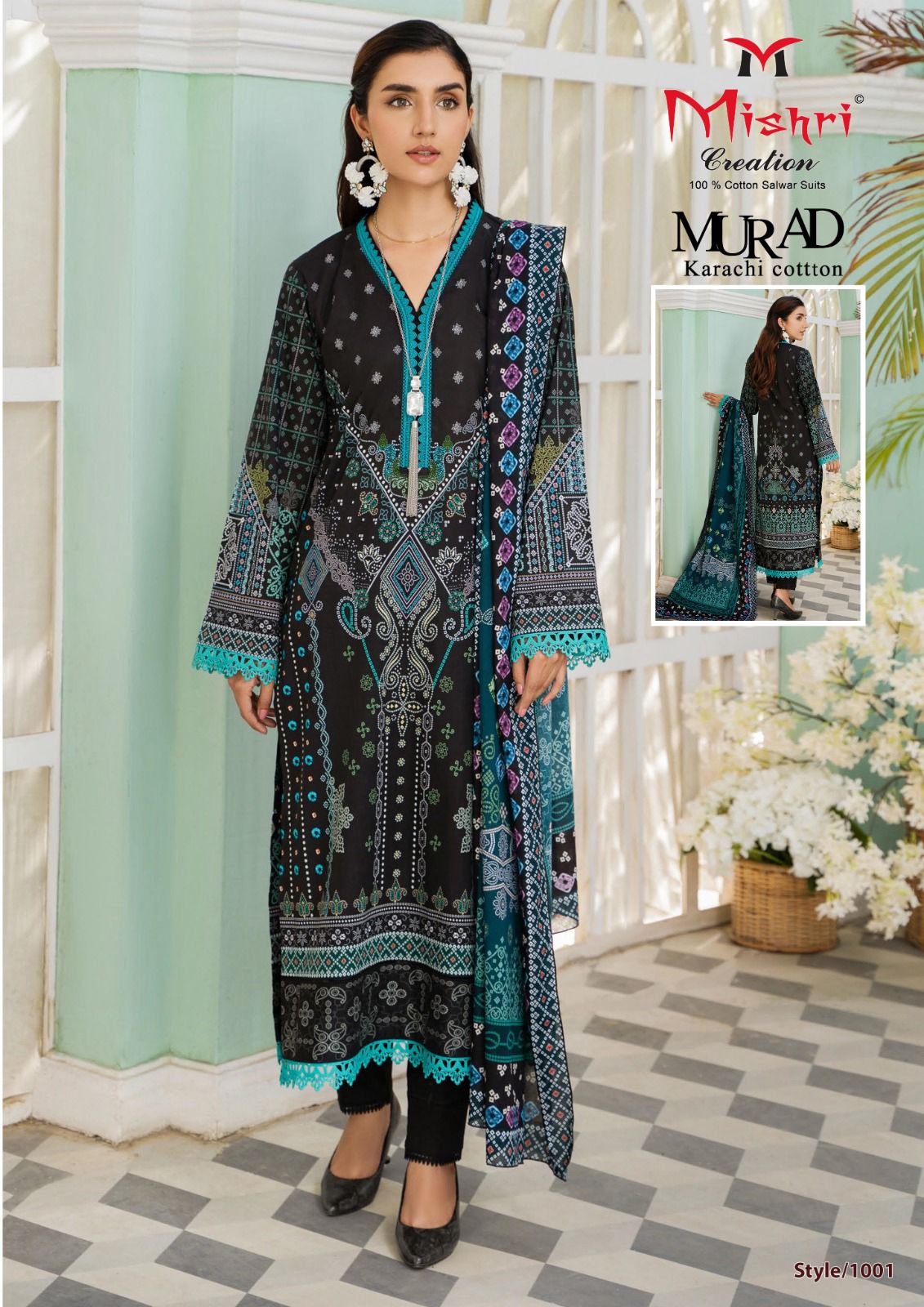 MISHRI CREATION MURAD VOL 1 KARACHI COTTON SUIT WHOLESALER IN SURAT