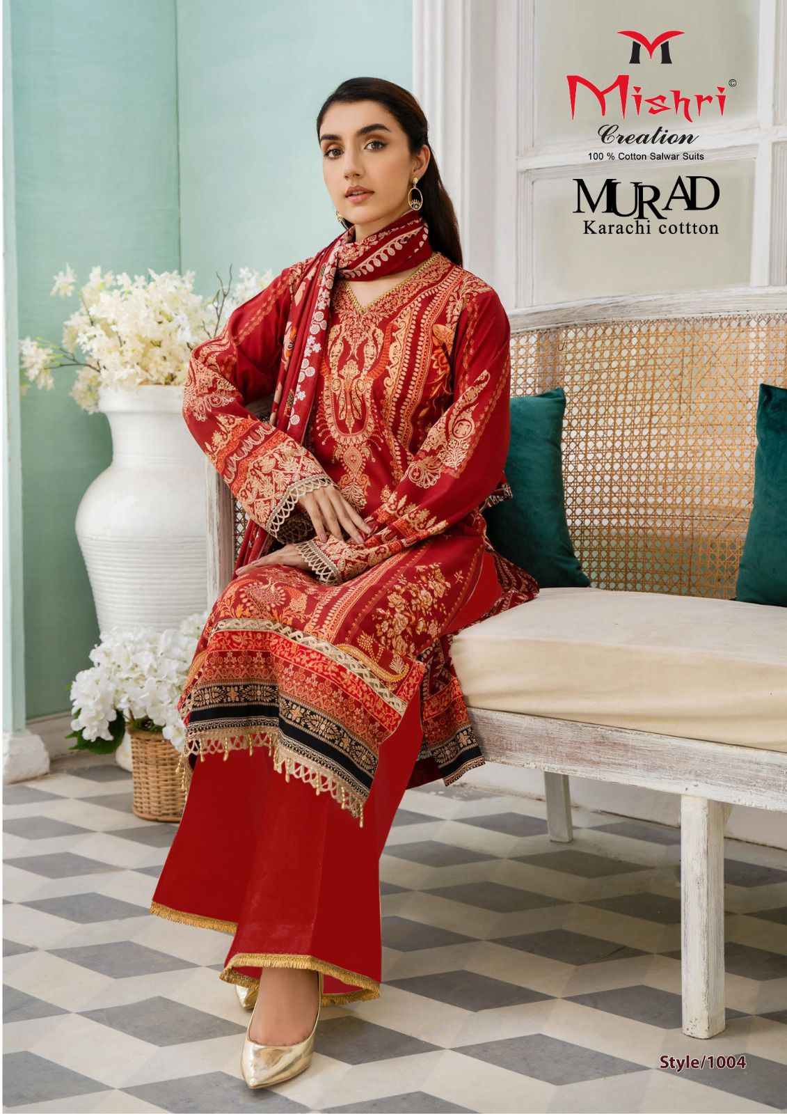 MISHRI CREATION MURAD VOL 1 KARACHI COTTON SUIT WHOLESALER IN SURAT