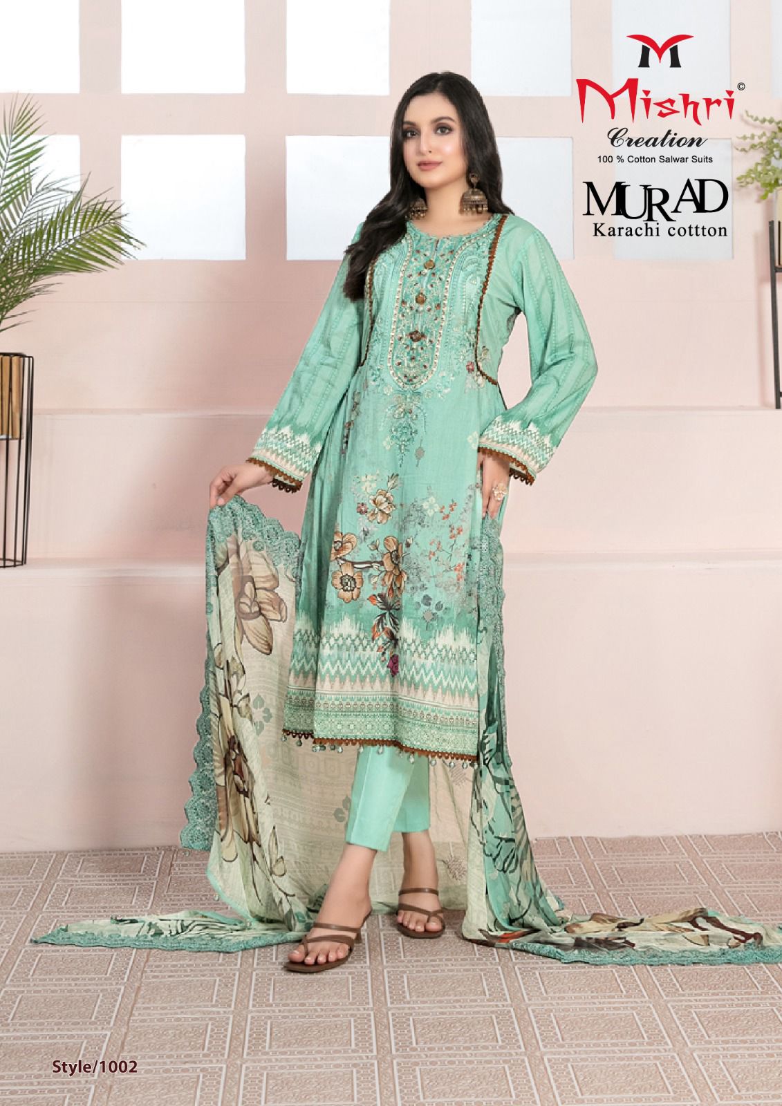 MISHRI CREATION MURAD VOL 1 KARACHI COTTON SUIT WHOLESALER IN SURAT