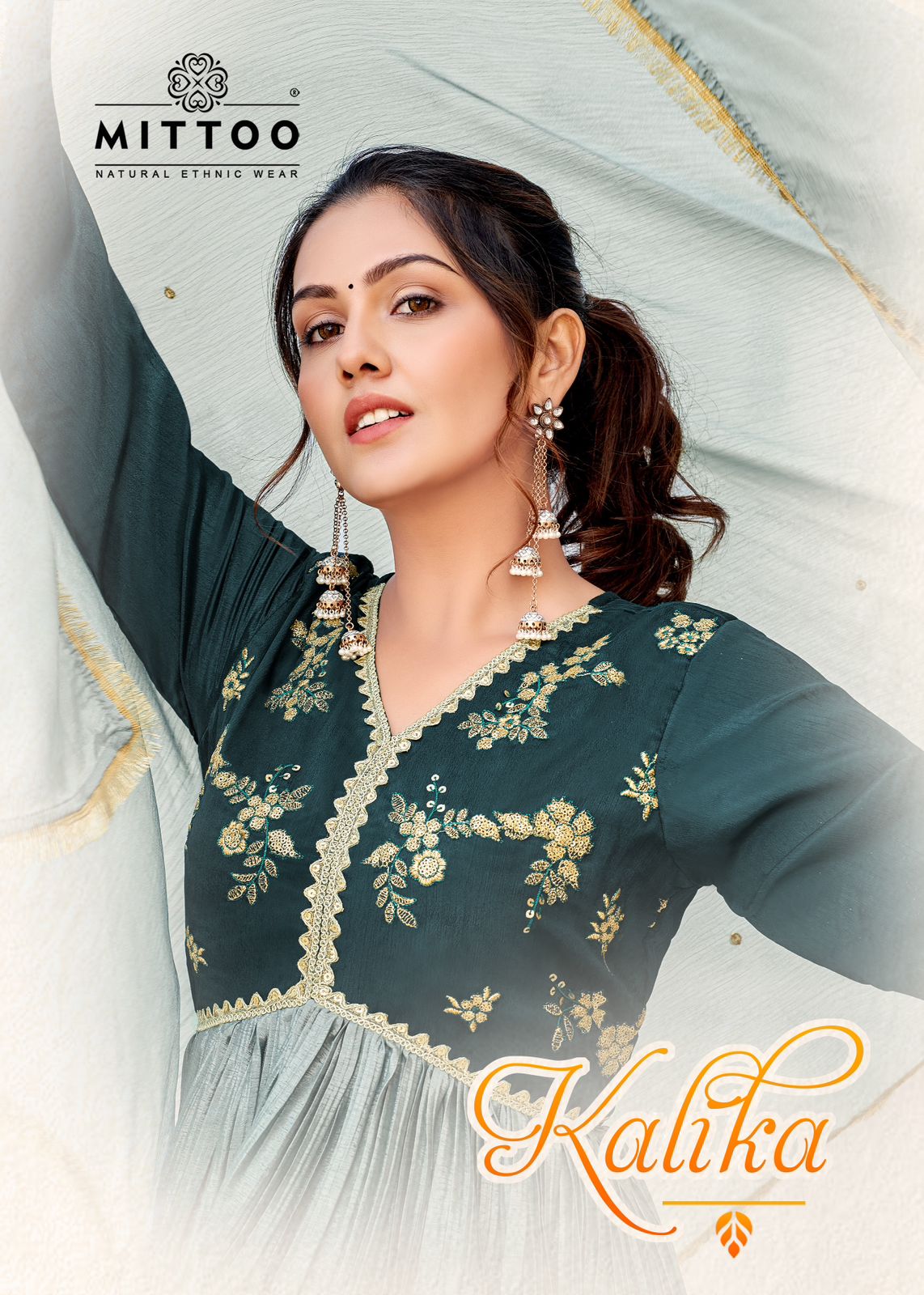 MITTOO KALIKA READYMADE EMBROIDERY KURTIS SUPPLIER IN SURAT