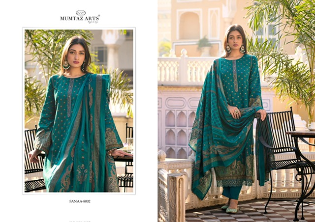 MUMTAZ ARTS FANNA JAM SATIN SUITS AT WHOLESALE PRICE