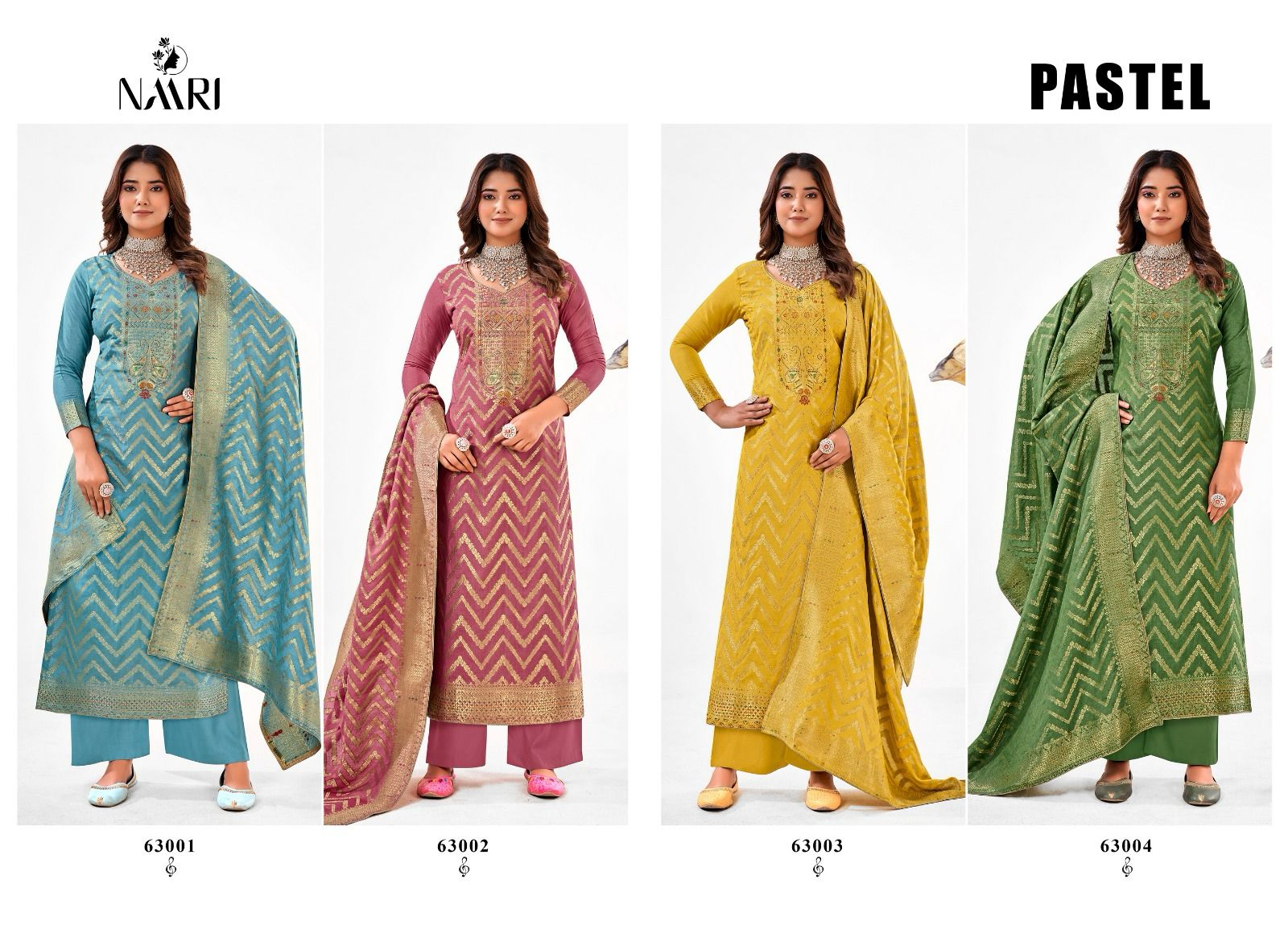 NAARI PASTEL FANCY SALWAR KAMEEZ CATALOGUE WHOLESALER IN SURAT