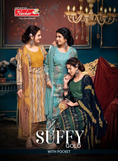 NAVKAR SUFFY GOLD RAYON READYMADE KURTIS DISTRIBUTOR IN SURAT