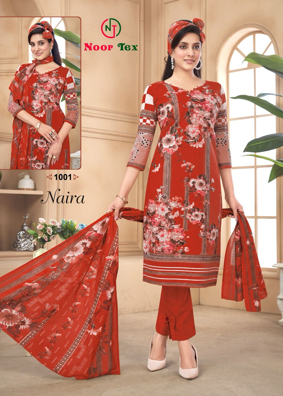 NOOR TEX NAIRA VOL 1 PURE COTTON SUITS