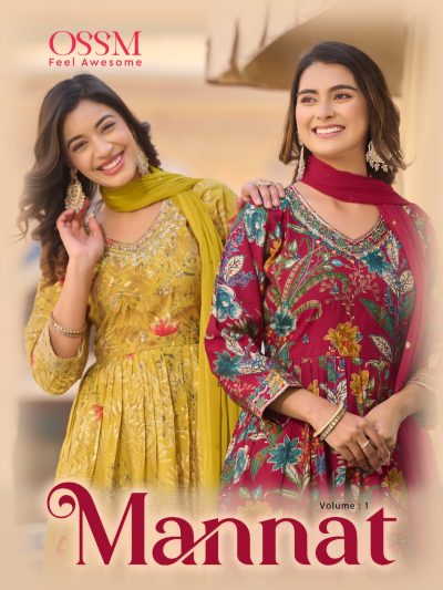 OSSM MANNAT READYMADE KURTI CATALOGUE DISTRIBUTOR IN SURAT