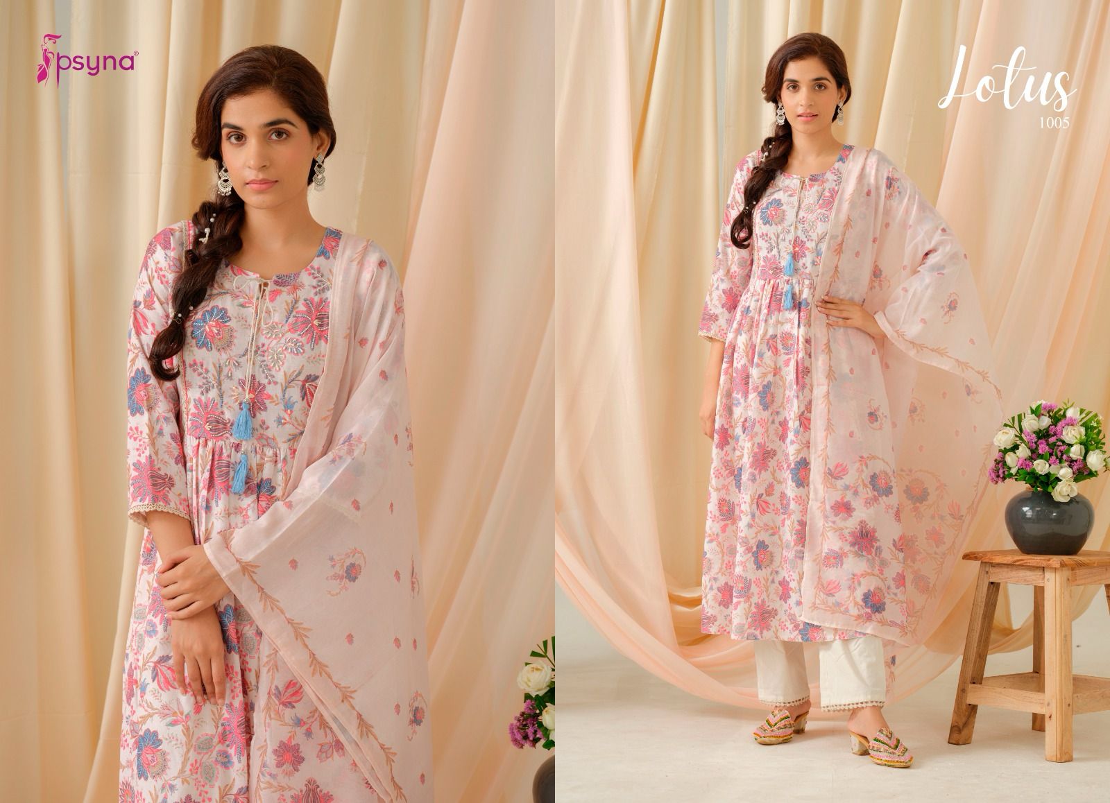 PSYNA LOTUS READYMADE KURTIS CATALOGUE WHOLESALER IN SURAT