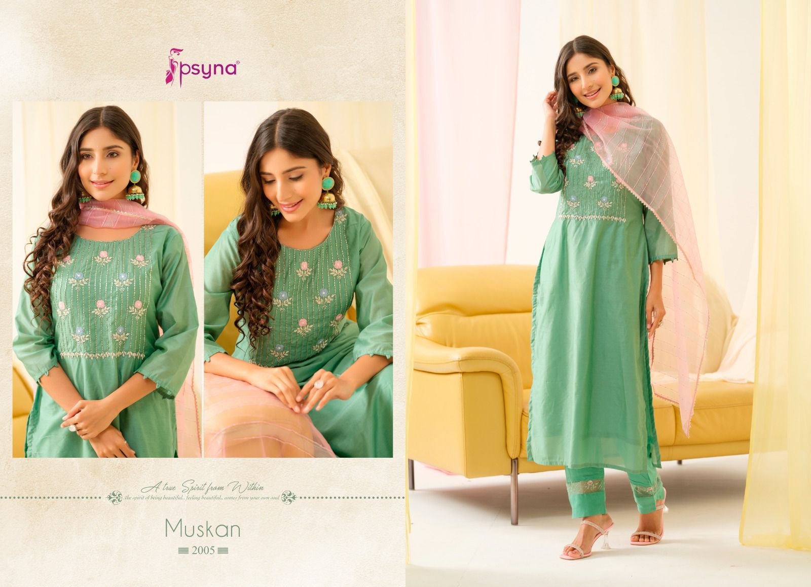 PSYNA MUSKAN VISCOSE READYMADE KURTI CATALOGUE WHOLESALER IN SURAT