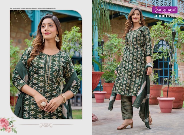 RANGMAYA SURBHI READYMADE KURTI CATALOGUE WHOLESALER IN SURAT