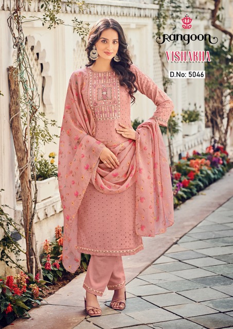 RANGOON VISHAKHA READYMADE FANCY KURTIS SET DISTRIBUTOR IN SURAT