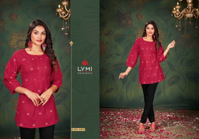 RANGOON ZIA COTTON FANCY SHORT KURTIS WHOLESALER IN SURAT