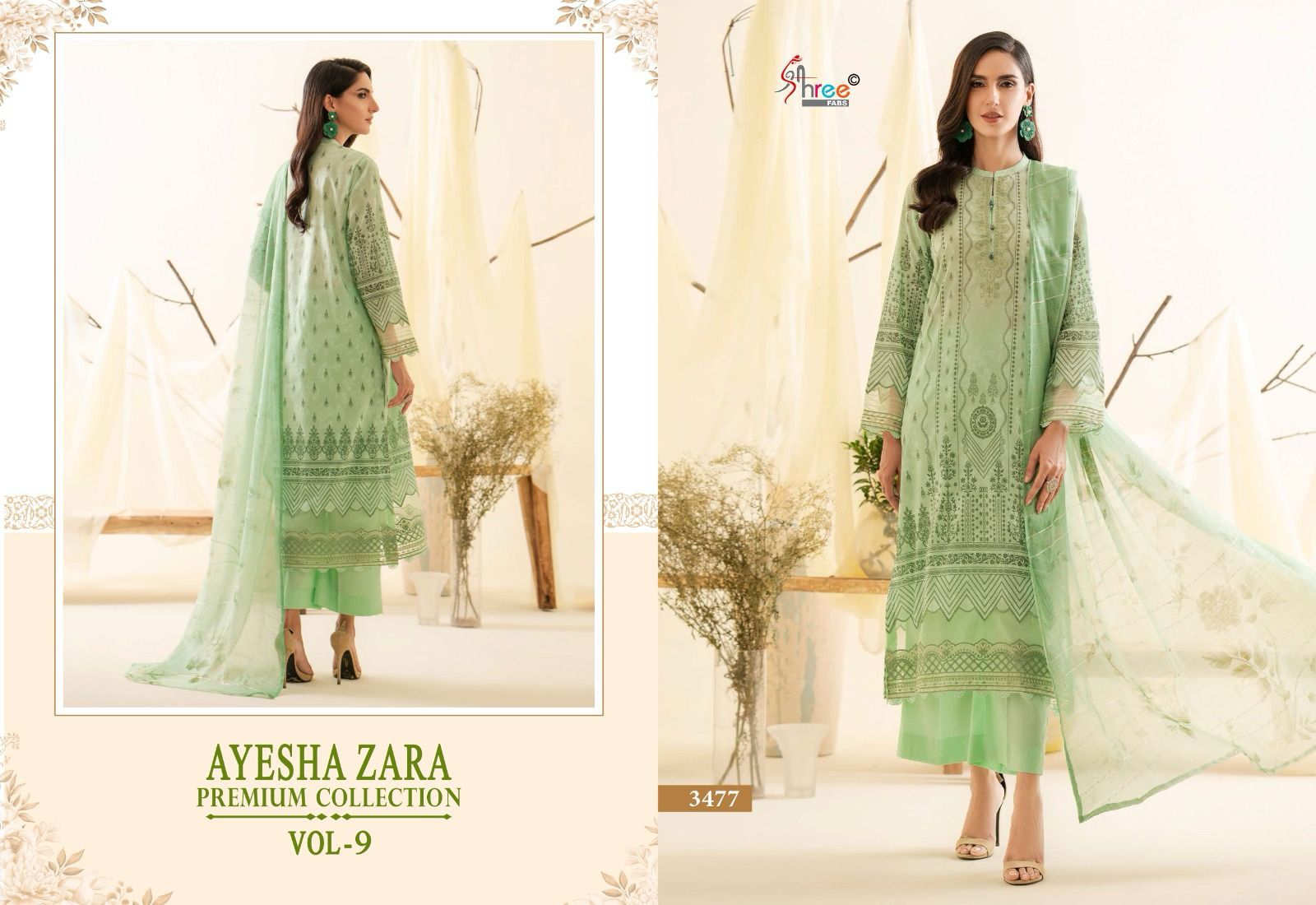 SHREE FABS AYESHA ZARA PREMIUM COLLECTION VOL 9 SALWAR SUIT SUPPLIER IN SURAT