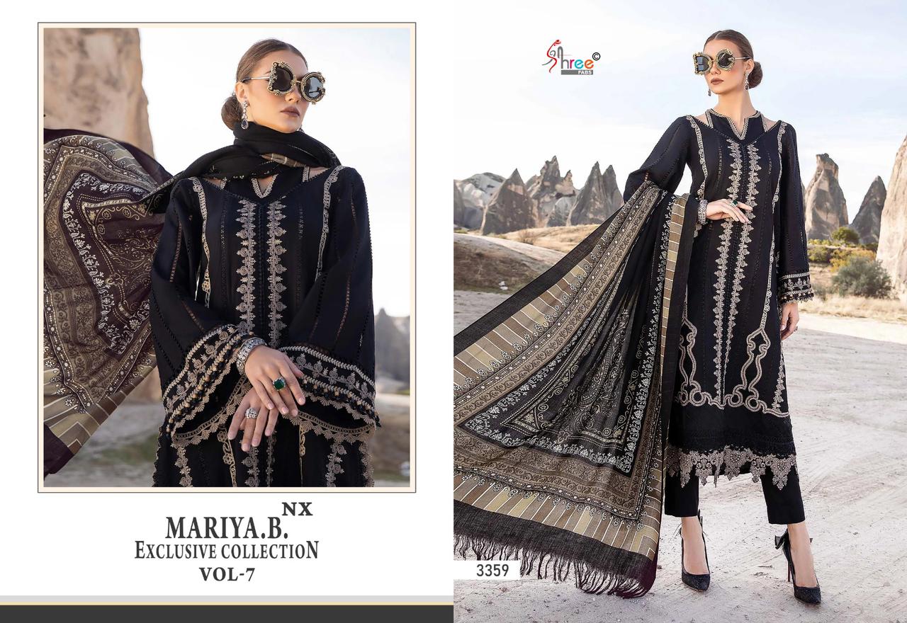 SHREE FABS MARIYA B VOL 7 NX PAKISTANI SUITS EXCLUSIVE COLLECTION