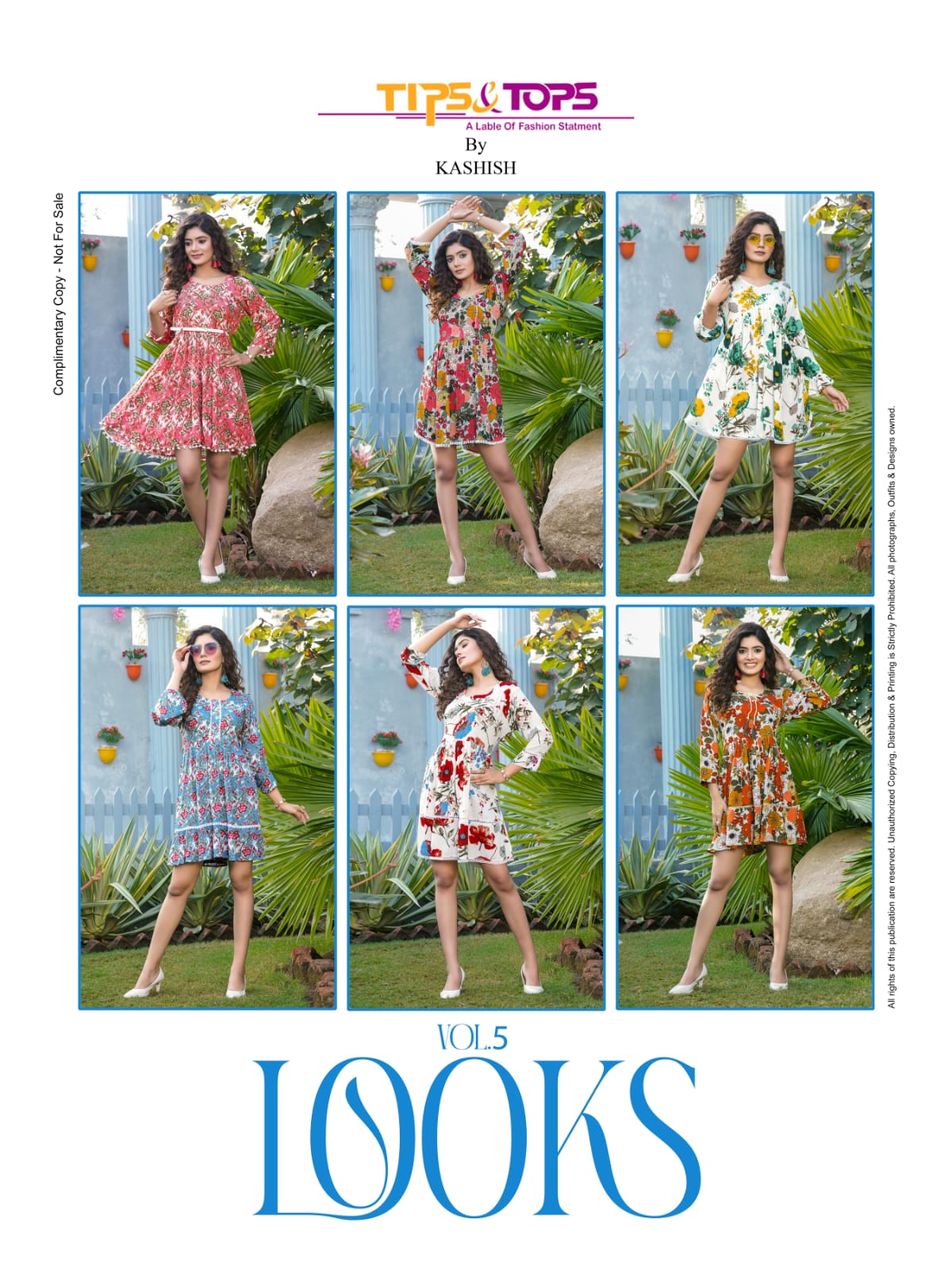 TIPS & TOPS LOOKS VOL 5 FANCY KURTIS CATALOGUE DISTRIBUTOR IN SURAT