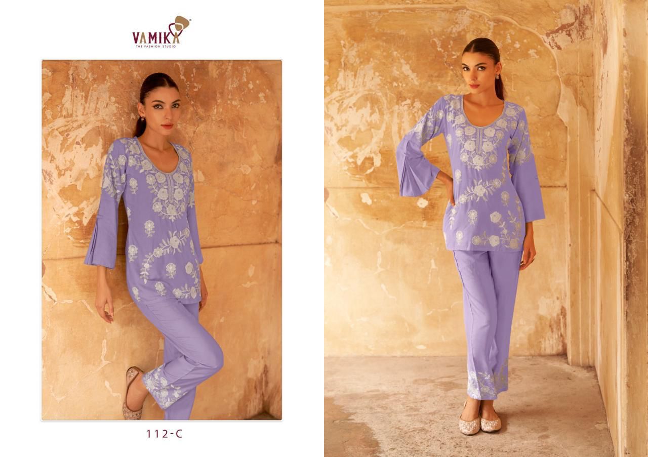 VAMIKA VERONICA VOL 3 RAYON CO ORD SET DISTRIBUTOR IN SURAT