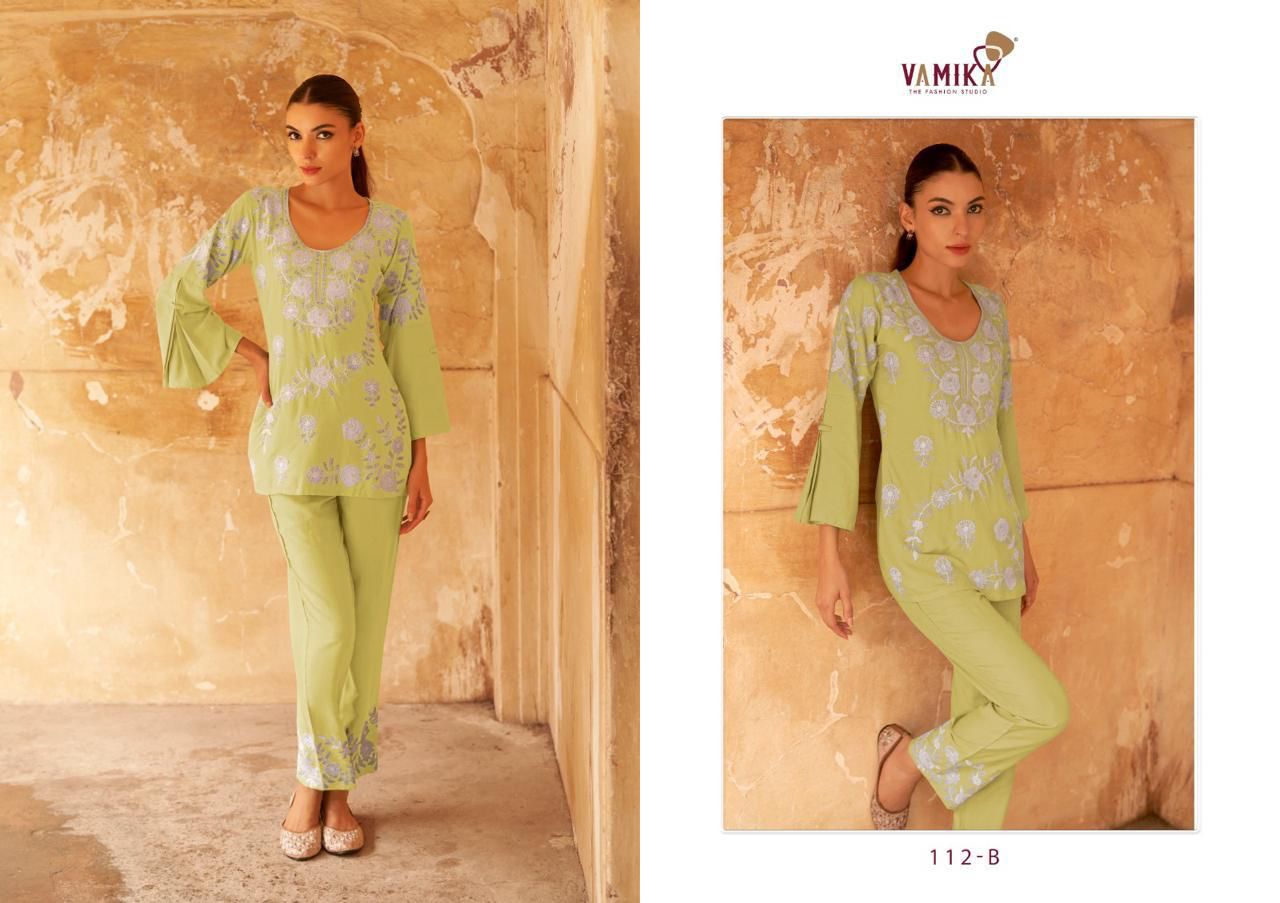 VAMIKA VERONICA VOL 3 RAYON CO ORD SET DISTRIBUTOR IN SURAT