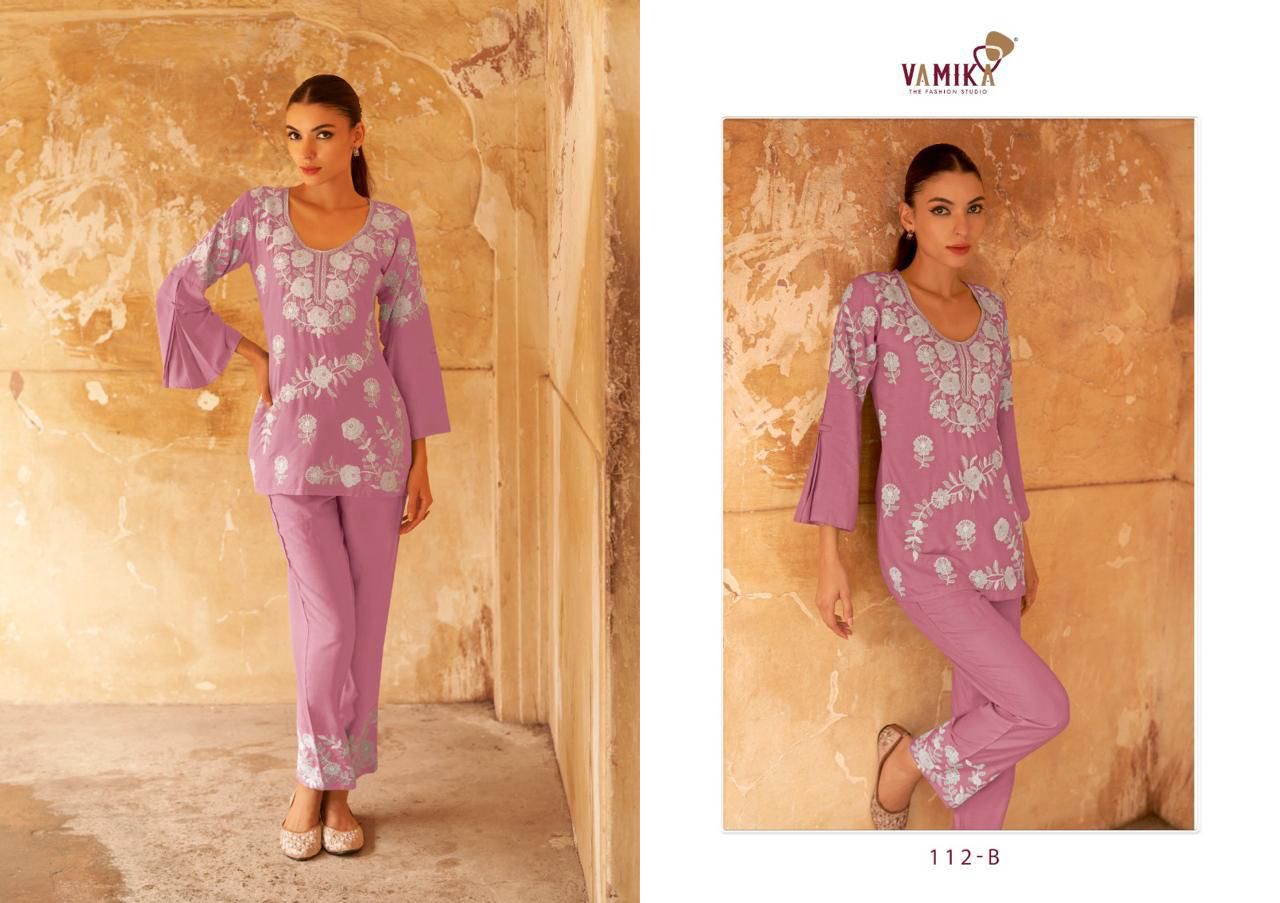 VAMIKA VERONICA VOL 3 RAYON CO ORD SET DISTRIBUTOR IN SURAT