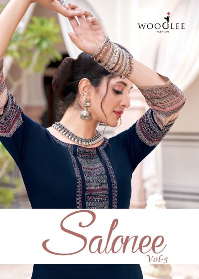 WOOGLEE SALONEE VOL 5 KURTIS CATALOGUE WHOLESALER IN SURAT