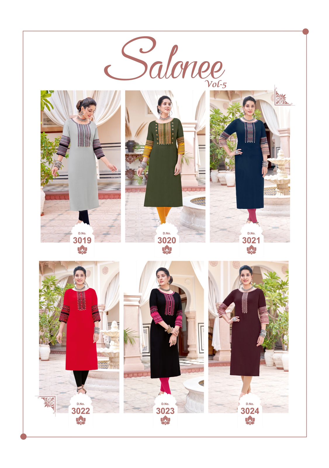 WOOGLEE SALONEE VOL 5 KURTIS CATALOGUE WHOLESALER IN SURAT