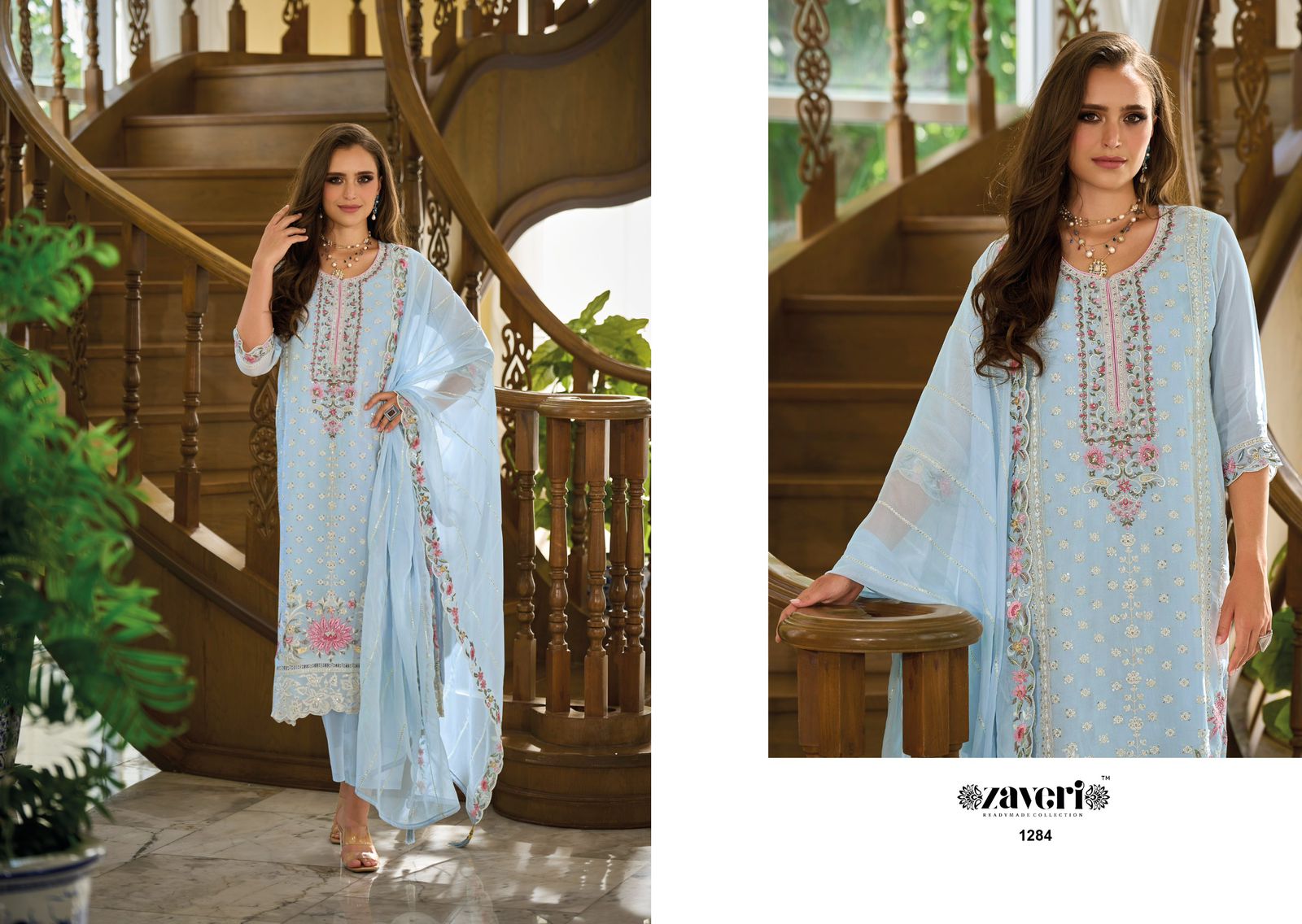 ZAVERI AAHIRA READYMADE DESIGNER KURTIS CATALOGUE WHOLESALER IN SURAT