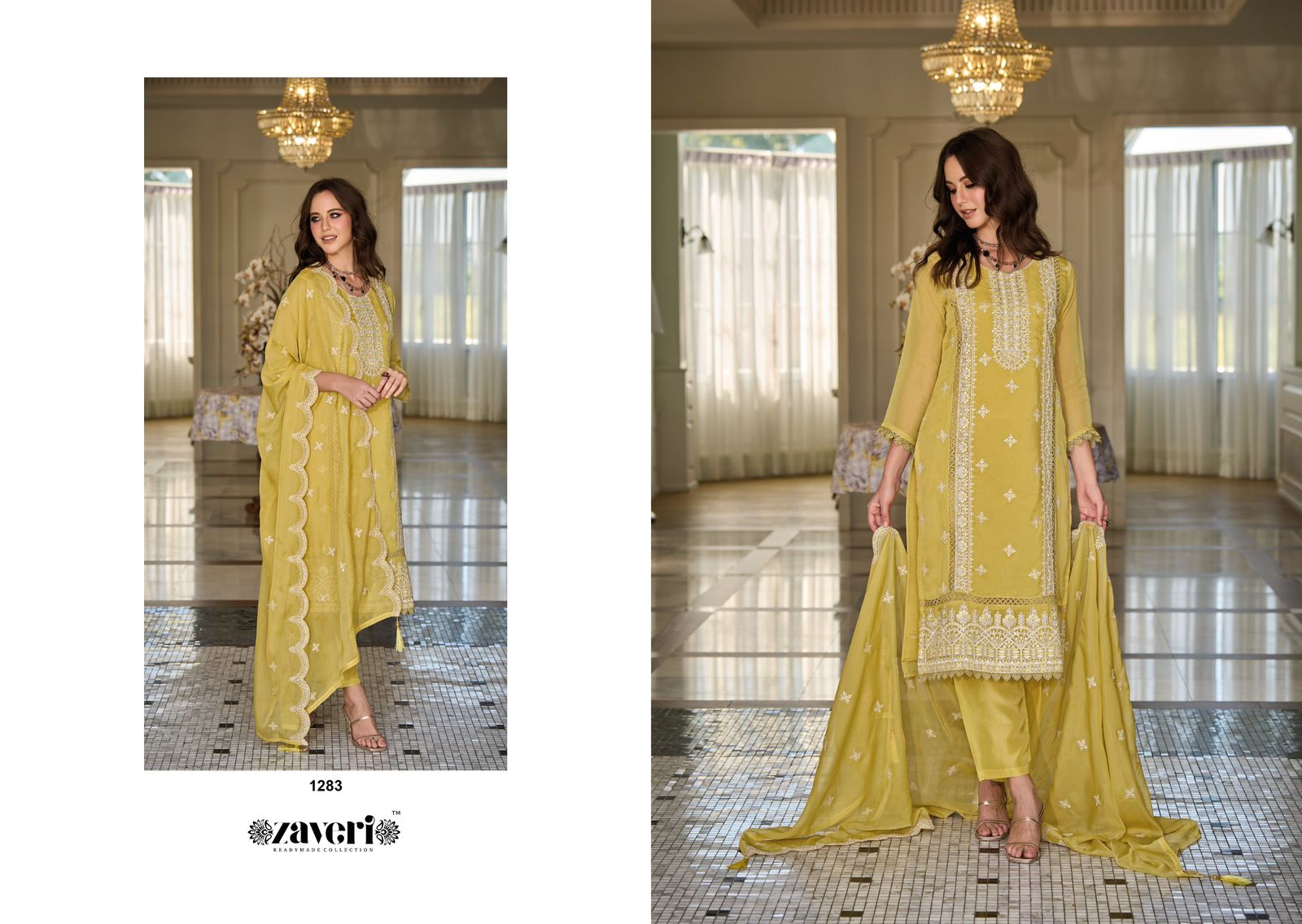 ZAVERI AAHIRA READYMADE DESIGNER KURTIS CATALOGUE WHOLESALER IN SURAT