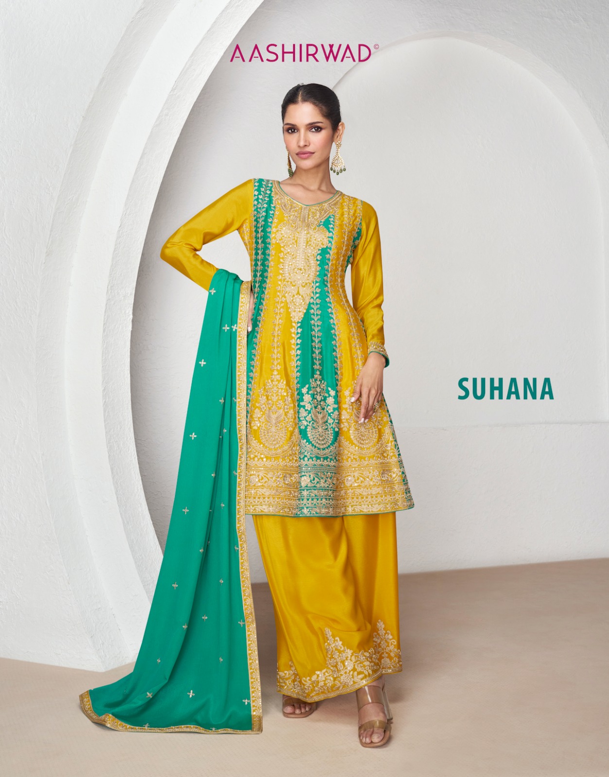 AASHIRWAD CREATION SUHANA CHINNON SUITS SUPPLIER