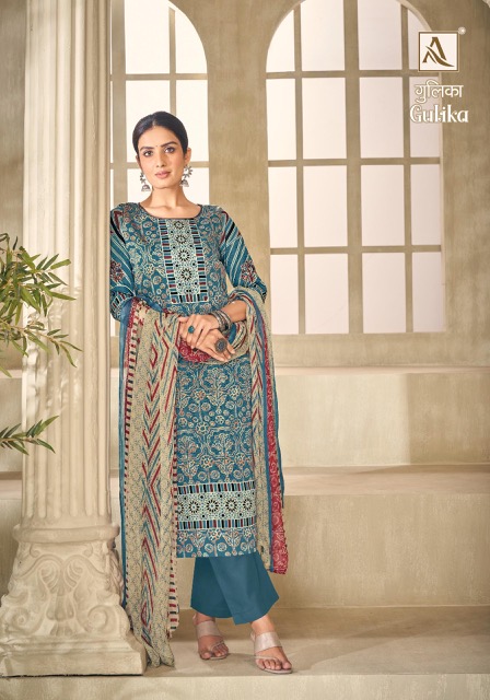 ALOK SUIT GULIKA DESIGNER PRINT SALWAR KAMEEZ WHOLESALER IN SURAT