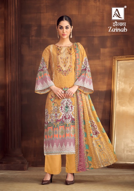 ALOK SUIT ZAINAB COTTON PRINT SALWAR KAMEEZ WHOLESALER IN SURAT