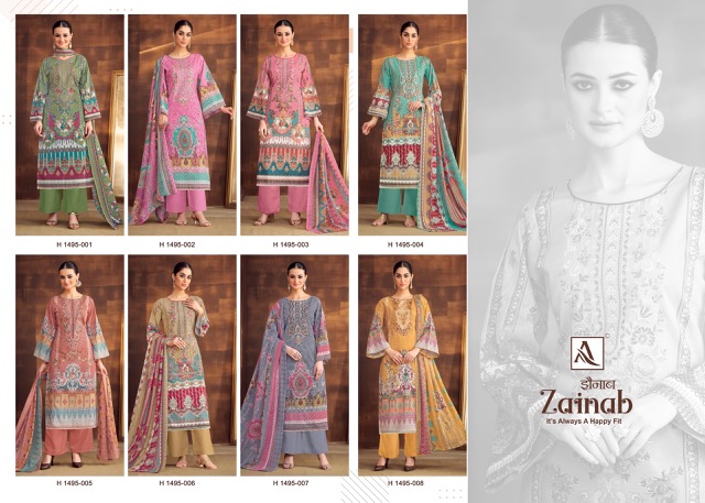 ALOK SUIT ZAINAB COTTON PRINT SALWAR KAMEEZ WHOLESALER IN SURAT