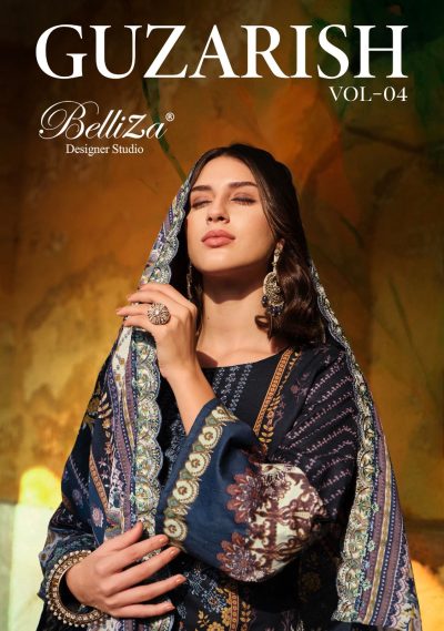 BELLIZA GUZARISH VOL 4 PURE COTTON SUITS WHOLESALER