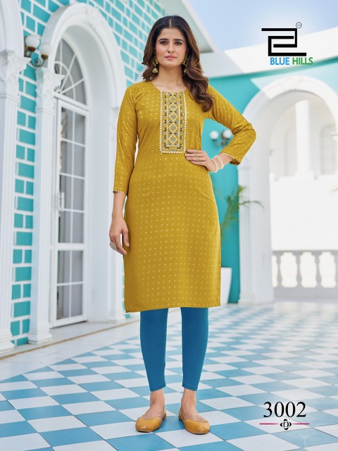 BLUE HILLS CITY LIGHT VOL 3 KURTI CATALOGUE DISTRIBUTOR IN SURAT