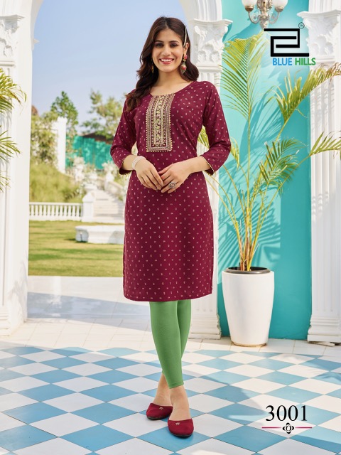 BLUE HILLS CITY LIGHT VOL 3 KURTI CATALOGUE DISTRIBUTOR IN SURAT