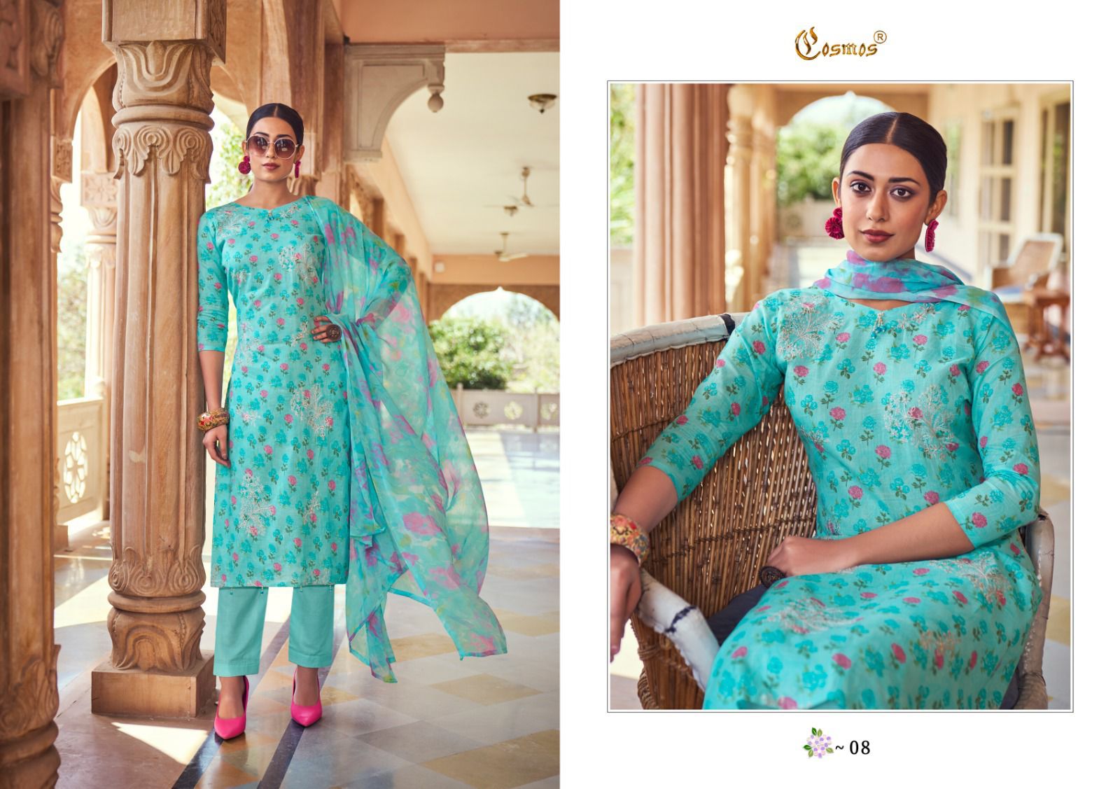 COSMOS NOOR PRINTKARI VOL 1 COTTON SALWAR KAMEEZ SUPPLIER IN SURAT