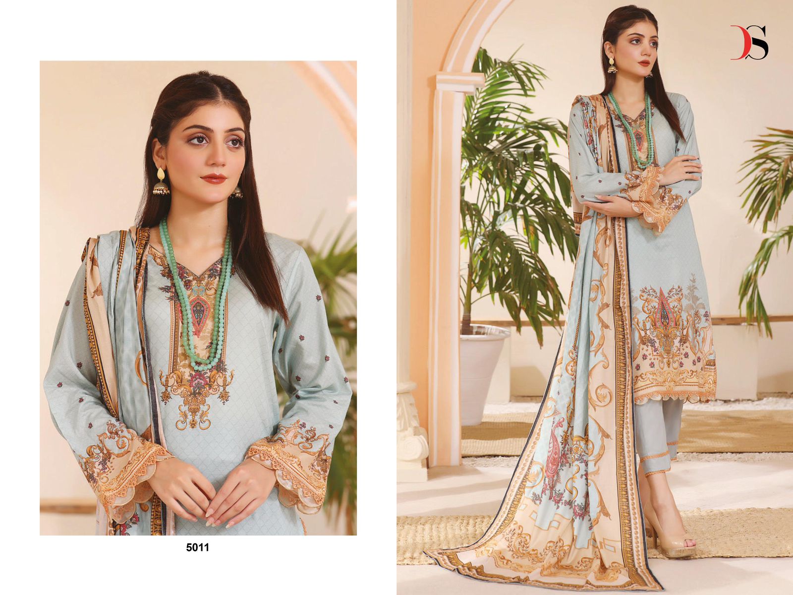 DEEPSY SUITS FIRDOUS LAWN 24 COTTON EMBROIDERED SUITS