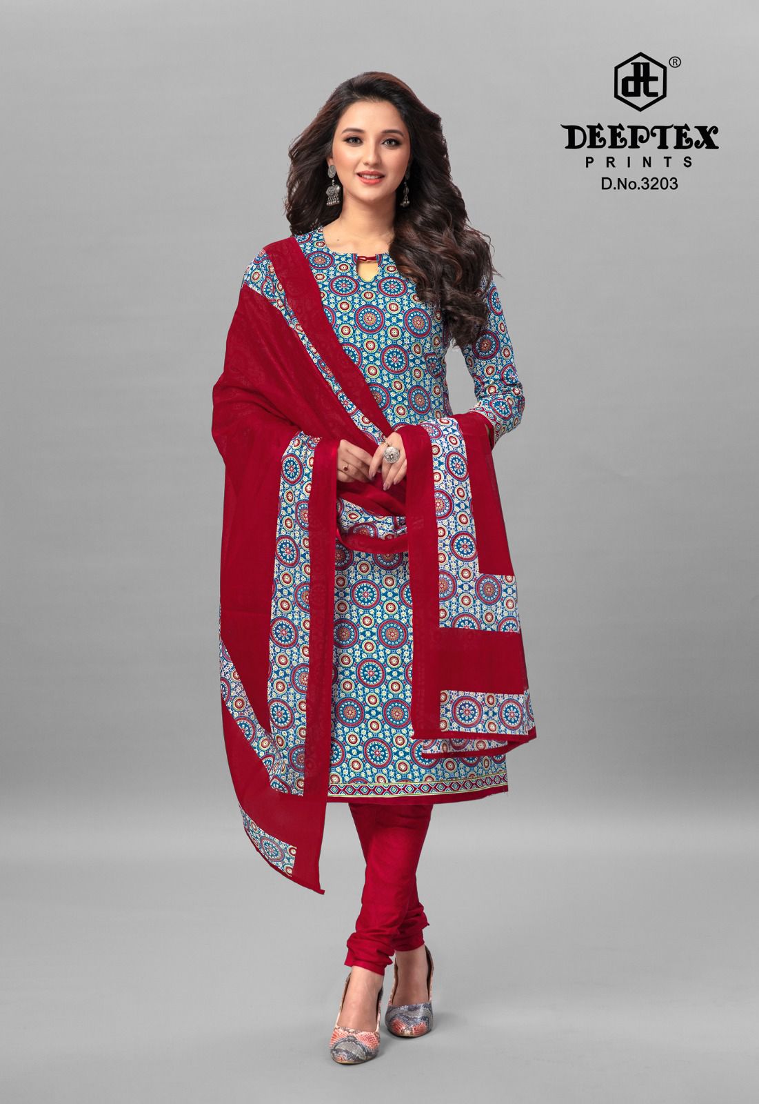 DEEPTEX PRINTS CHIEF GUEST VOL 32 COTTON SUITS WHOLESALER