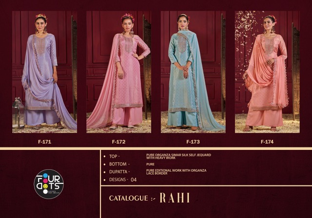 FOURDOTS RAHI ORGANZA SALWAR KAMEEZ WHOLESALER IN SURAT