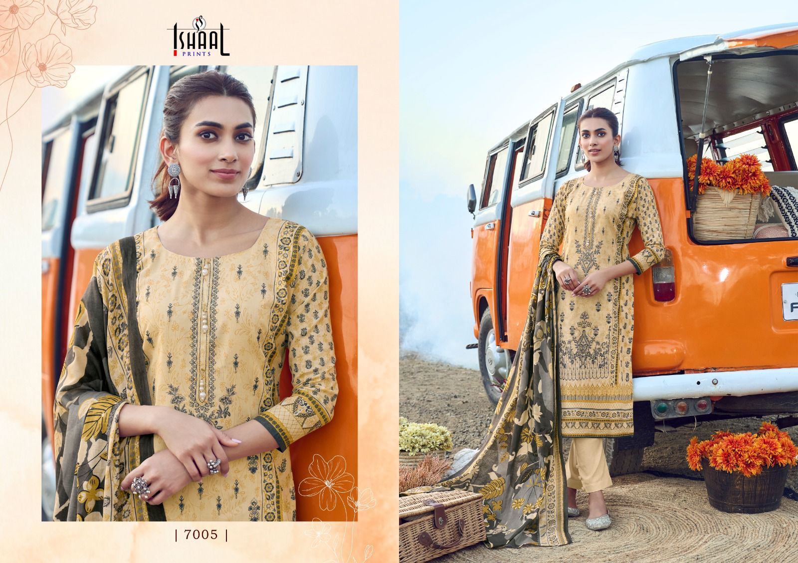 ISHAAL PRINTS EMBROIDERED VOL 7 SALWAR KAMEEZ DISTRIBUTOR IN SURAT