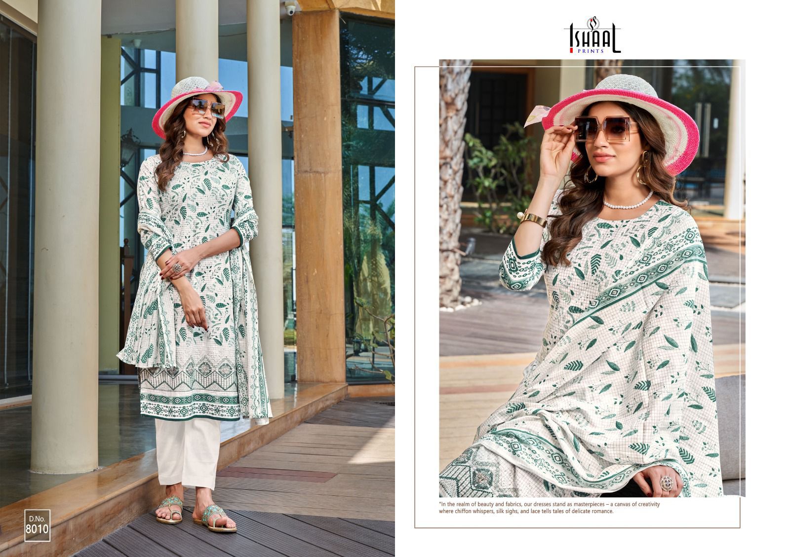 ISHAAL PRINTS EMBROIDERED VOL 8 PURE LAWN SUITS