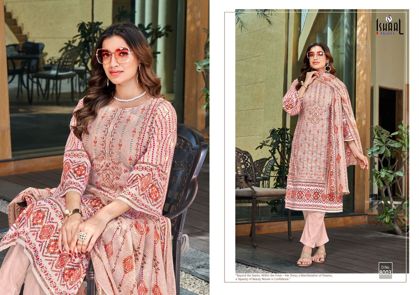 ISHAAL PRINTS EMBROIDERED VOL 8 PURE LAWN SUITS