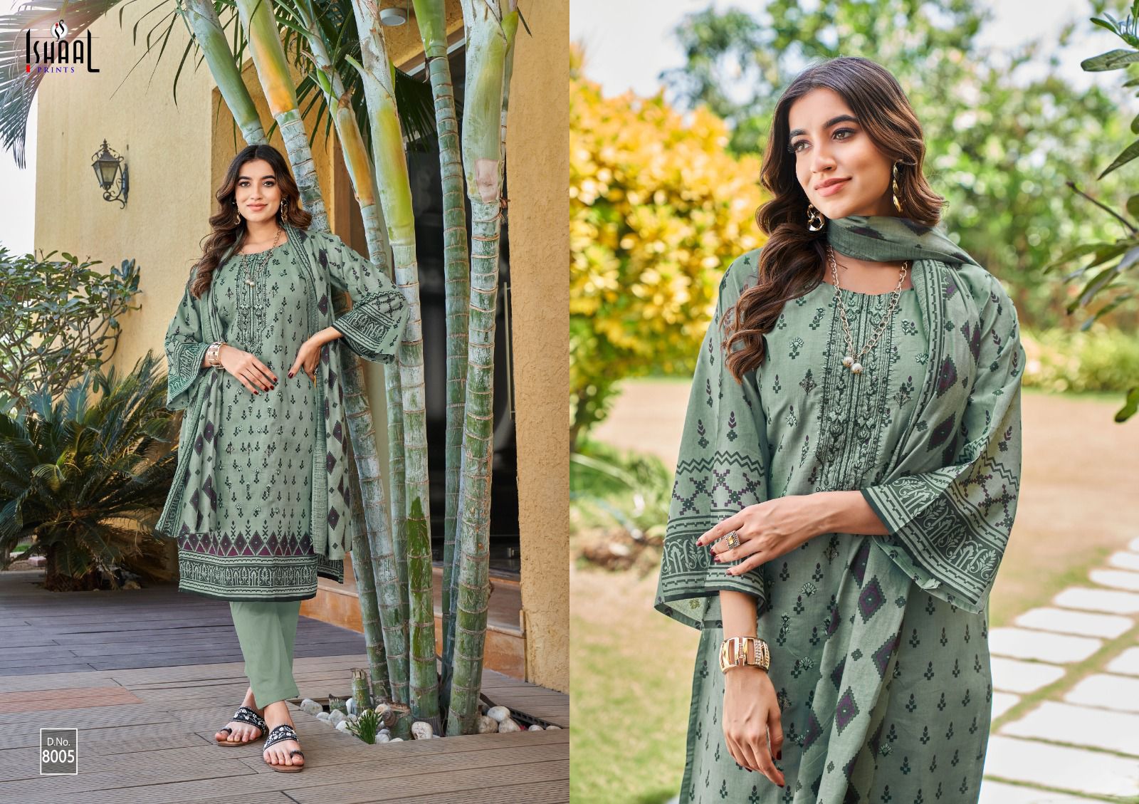 ISHAAL PRINTS EMBROIDERED VOL 8 PURE LAWN SUITS