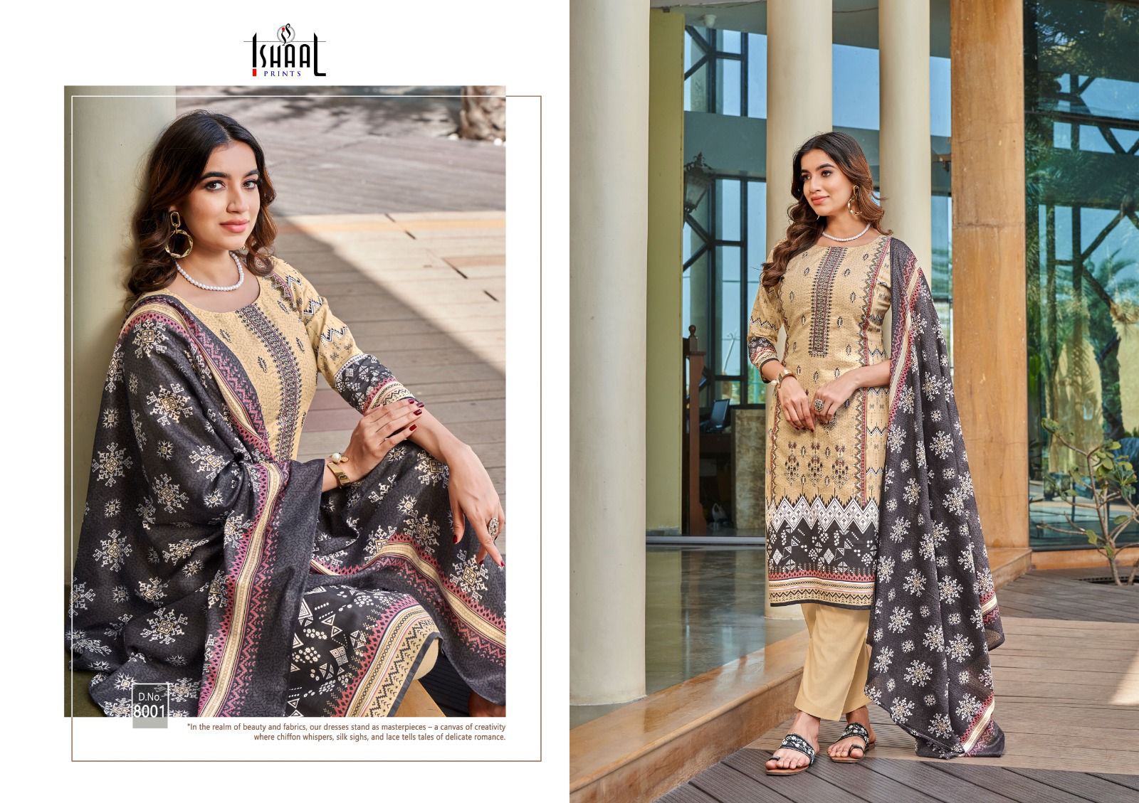 ISHAAL PRINTS EMBROIDERED VOL 8 PURE LAWN SUITS