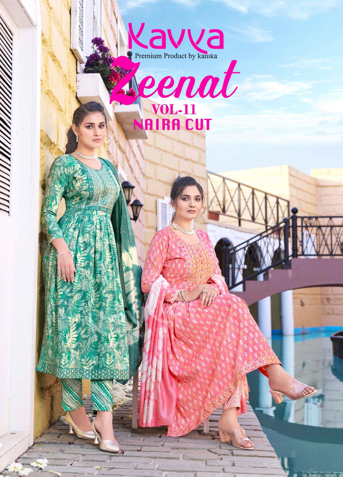 KAVYA ZEENAT VOL 11 NAIRA CUT READYMADE KURTI WHOLESALER IN SURAT