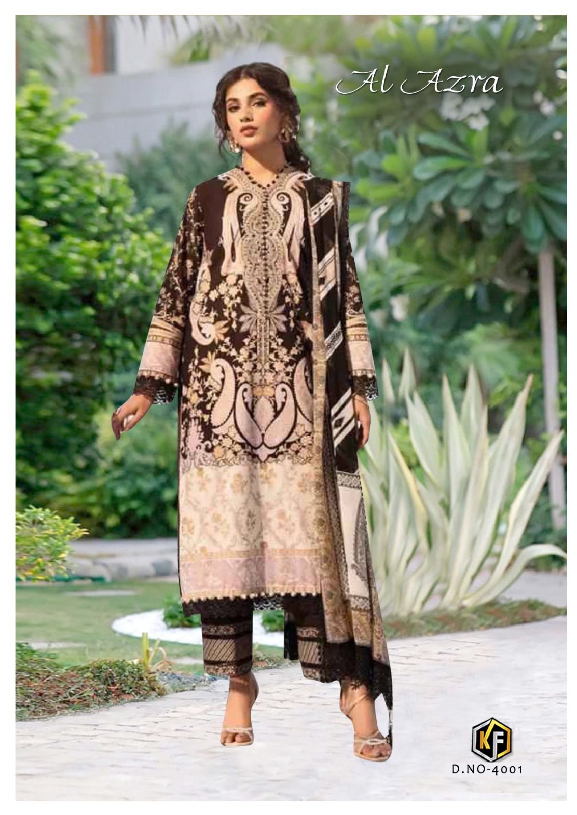 KEVAL FAB AL AZRA VOL 4 COTTON KARACHI SUITS