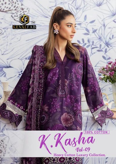 KEVAL FAB K KASHA VOL 9 COTTON LUXURY COLLECTION