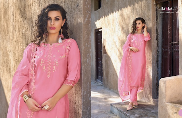 LILY & LALI AASMANI MILAN SILK READYMADE KURTI WHOLESALER IN SURAT