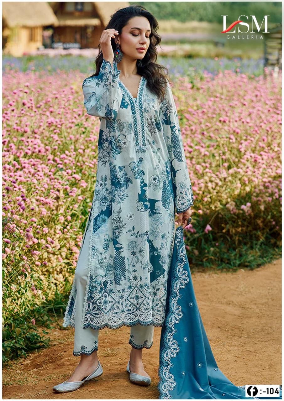 LSM GALLERIA FIRDOUS QUEEN VOL 10 LAWN KARACHI SUITS