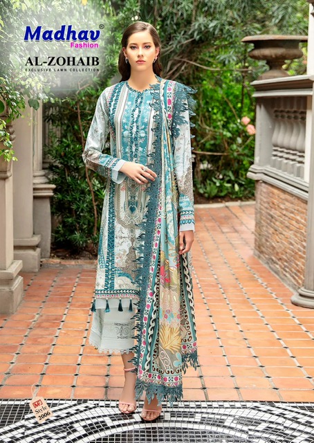 MADHAV FASHION AL ZOHAIB VOL 2 PURE LAWN SUITS