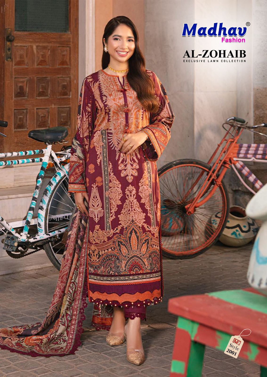 MADHAV FASHION AL ZOHAIB VOL 2 PURE LAWN SUITS