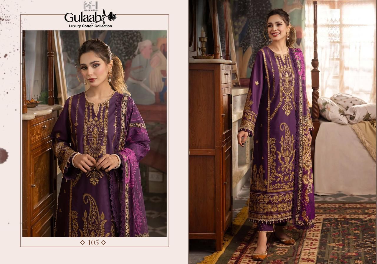 MARYAM HUSSAIN GULAAB VOL 1 KARACHI SALWAR SUIT SUPPLIER IN SURAT